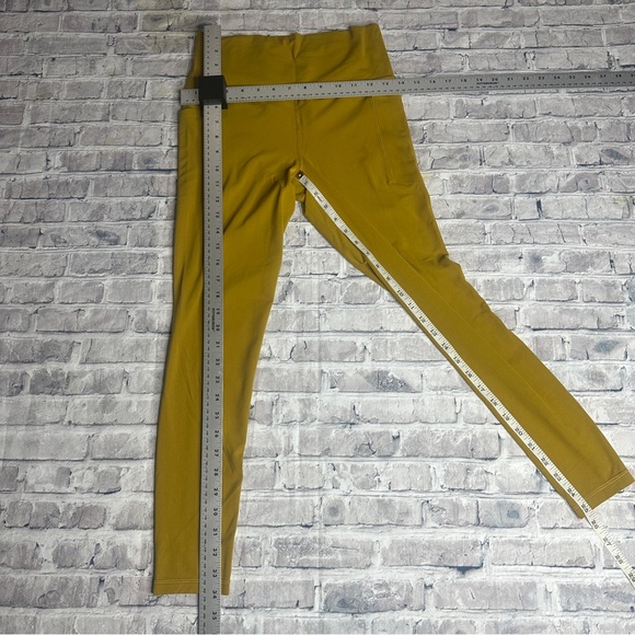 EUC Athleta Mustard Yellow High-Rise Leggings Size S - Picture 11 of 11